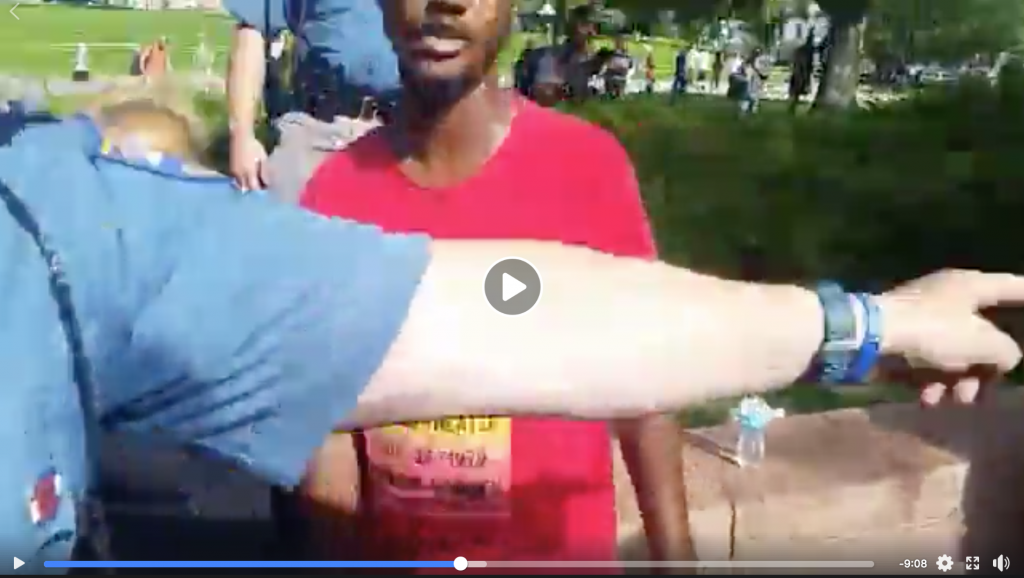 Grady Nouis Shouts N-word at rally