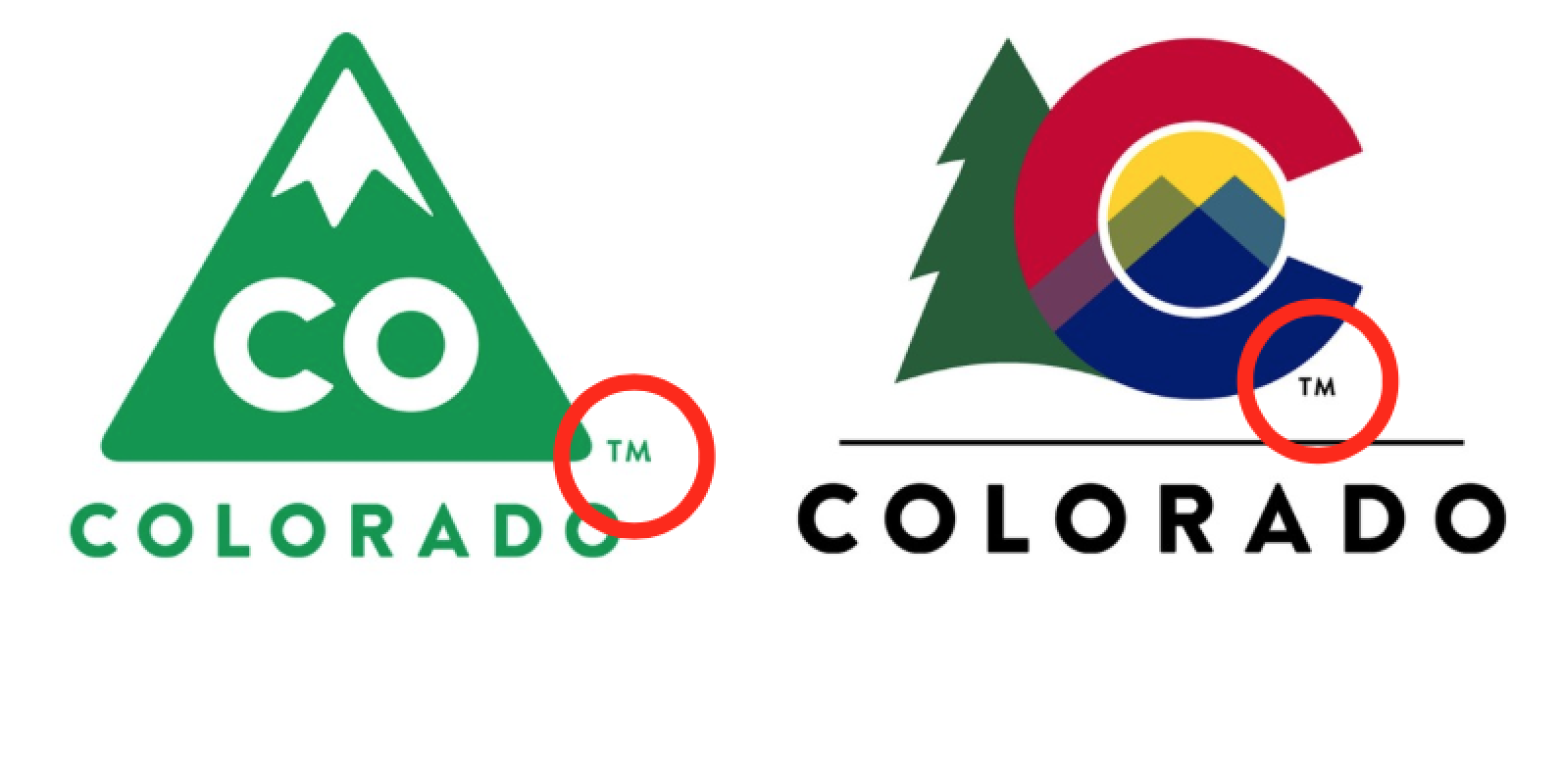 Colorado State Logo Old & New